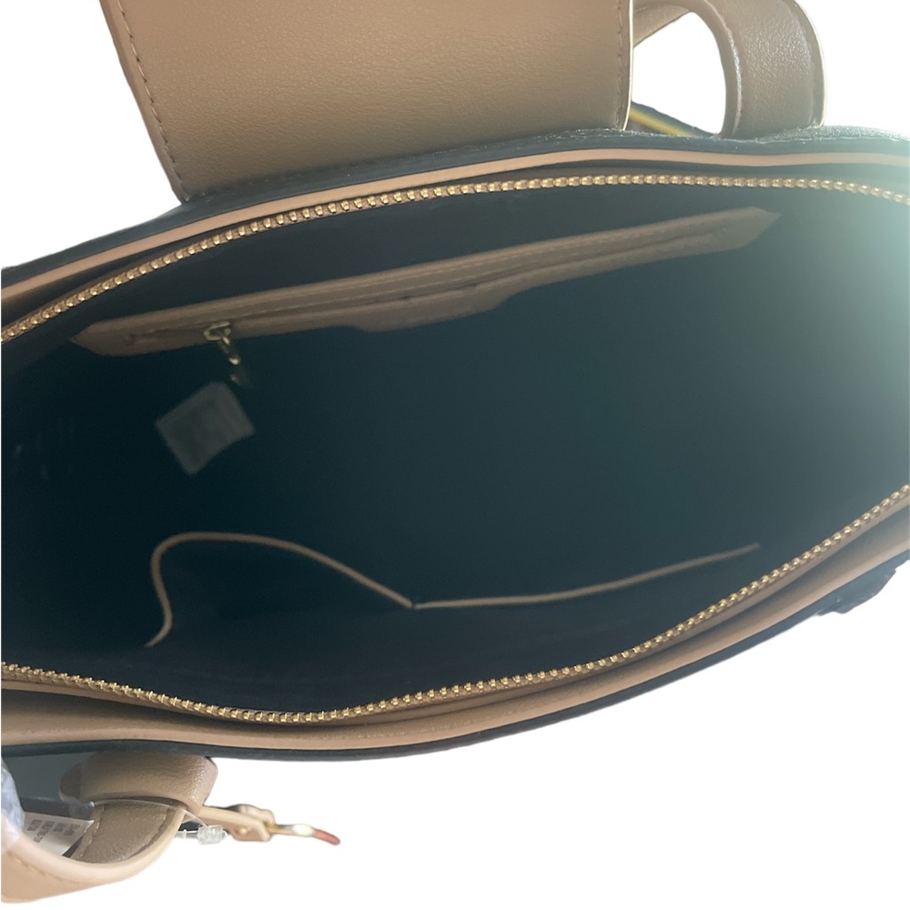 Grab this tote By Bebe Karla 2 tone black & tan faux leather now - Picture 3 of 3